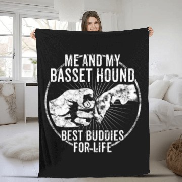 Discover Basset Hound Pet 19 Fleece Blankets
