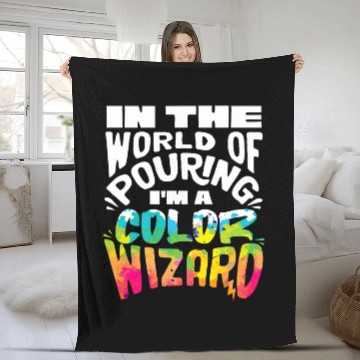 Discover Paint Pouring Acrylic Paint Pouring Painter Color Wizard Baseball Tees Fleece Blankets