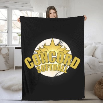 Discover Sport Softball Concord Softball Starburst Fleece Blankets