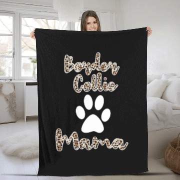 Discover Border Collie Pet Womens Border Collie Mama Leopard Style Border Collie Mom Baseball Tees Fleece Blankets