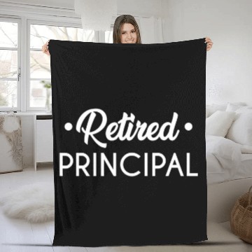 Discover Retired Principal Thank You Appreciation Retirement Baseball Tees Fleece Blankets