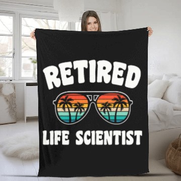 Discover Retired Life Scientist Funny Retirement Congratulations Baseball Tees Fleece Blankets