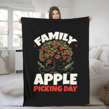 Discover Apple Picking Apple Tree Apple Fruit Lover Apple Farmer 21 Fleece Blankets