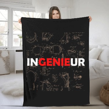 Discover Engineer Genie Mechanical Engineering Student Engineering Mens Fleece Blankets