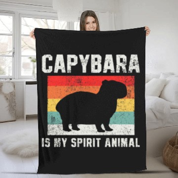 Discover capybaras Mammal Retro Vintage Baseball Tees Fleece Blankets