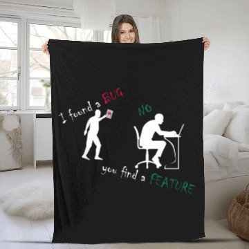 Discover Fun programmer computer science for IT and technicians Fleece Blankets