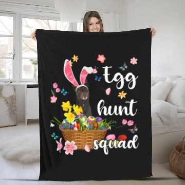 Discover Australian Kelpie Pet Happy Easter Day Easter Colorful Egg Hunt Fleece Blankets
