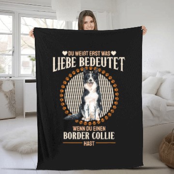 Discover Border Collie Pet Love means a border collie 1 1 Fleece Blankets