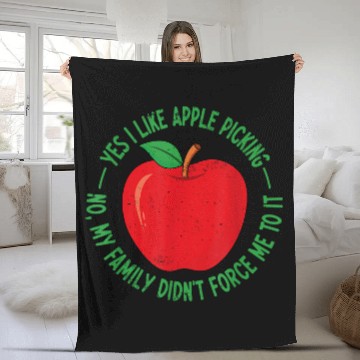 Discover Fruit Picker Harvest Season Matching Family Apple Picking Baseball Tees Fleece Blankets