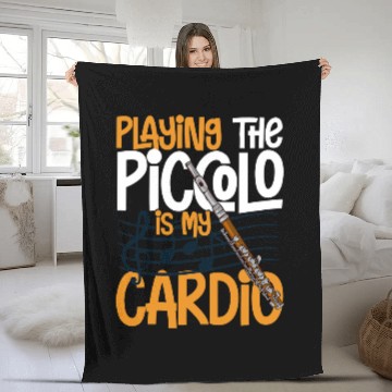 Discover Funny Flute Piccolo Instrument Music Flute Player Beginner Lesson 23 Fleece Blankets