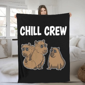 Discover capybaras Mammal Rodent capybaras Chill Crew Fleece Blankets