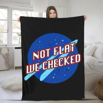 Discover Funny Not Flat We Checked Flat Earth Map Flat Earth Baseball Tees Fleece Blankets