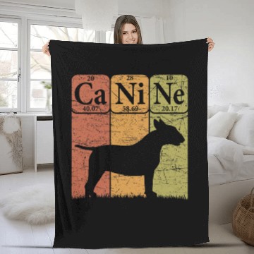 Discover Bull Terrier Pet Periodic Table Elements Dog Lover Canine Baseball Tees Fleece Blankets