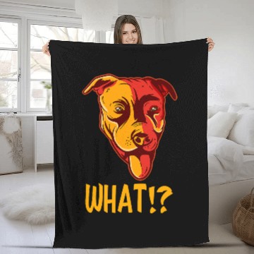 Discover Pitbull Pet What Pitbull Stafford Bully Bulldog Fleece Blankets