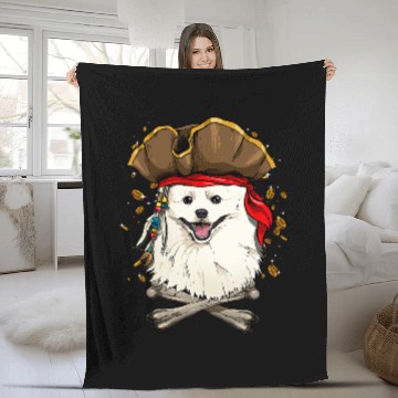 Discover Eskimo Pet Dog Pirate Jolly Roger Flag Crossbones Baseball Tees Fleece Blankets