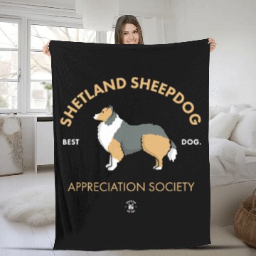 Discover Shetland Pet Appreciation Society Sheltie Fleece Blankets