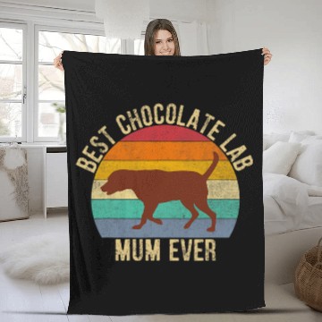 Discover Labrador Pet Chocolate Lab Mum vintages Retro Baseball Tees Fleece Blankets