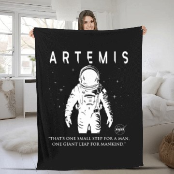 Discover NASA Artemis Mission Astronaut Baseball Tees Fleece Blankets
