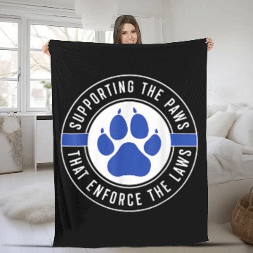 Discover K9 Pet Police Officer Support Law Enforcement Baseball Tees Fleece Blankets