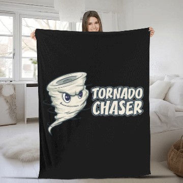 Discover Tornado Chaser Weather Storm Forecaser Meteorologist Baseball Tees Fleece Blankets