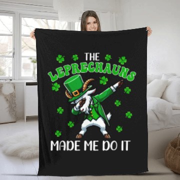 Discover The Leprechauns Do It Patricks Day Shamrocks Goat Baseball Tees Fleece Blankets
