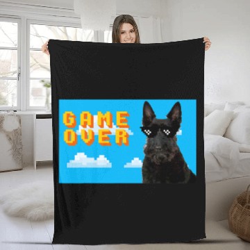 Discover Scottish Terrier Pet 8Bit Game Over Baseball Tees Fleece Blankets
