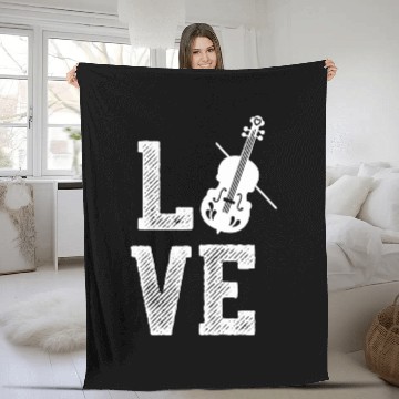 Discover Funny Violin Love Violinists Player Violin Classic Music Player Fleece Blankets