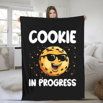 Discover Cookie In Progress Cookie Bakery Cookie Baker Zip Fleece Blankets