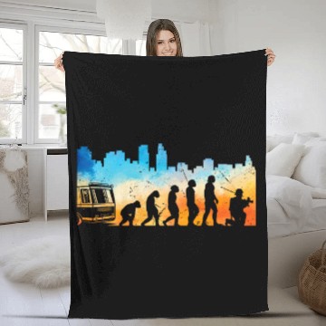 Discover Fireman Boots Evolution Volunteer Firefighter Firefighting Fleece Blankets