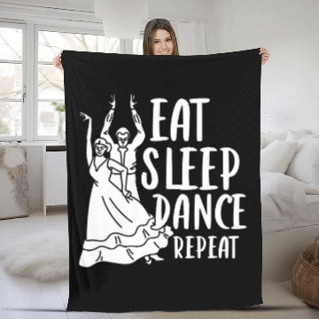 Discover Eat Sleep Dance Repeat Choreographer Dancing Dance Teacher Zip Fleece Blankets