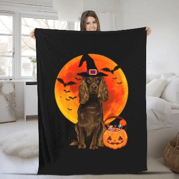 Discover Boykin Spaniel Pet Dog Halloween Boykin Spaniel Jack O Lantern Pumpkin Baseball Tees Fleece Blankets