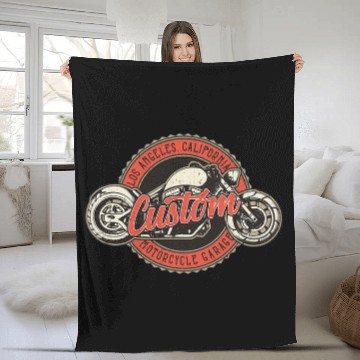 Discover LOS ANGELES californias CUSTOM MOTORCYCLE GARAGE Baseball Tees Fleece Blankets