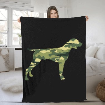 Discover German Shorthaired Pet Camo Camouflage Fleece Blankets