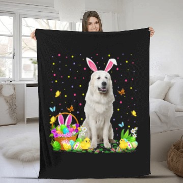 Discover Pyrenees Pet Funny Easter Egg Hunting Great Pyrenees Dog Easter Sunday 7 Baseball Tees Fleece Blankets
