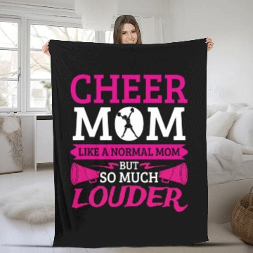 Discover Cheerleader Cheer Mom So Much Louder Cheerleading Baseball Tees Fleece Blankets