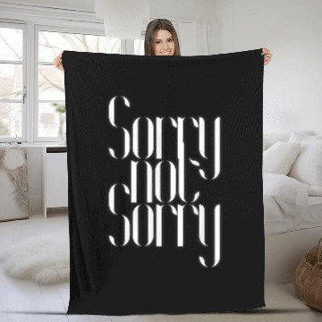 Discover Sorry not Sorry Fleece Blankets housewife 22 Zip Fleece Blankets