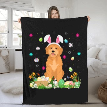 Discover Goldendoodle Pet Easter Egg Lover Funny Goldendoodle Dog Easter Sunday Zip Fleece Blankets