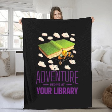 Discover Summer Reading Program 2024 Adventure Begins at Your Library 24 Baseball Tees Fleece Blankets