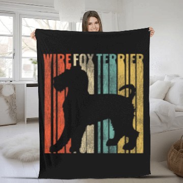 Discover Fox Terrier Pet Wire Fox Terrier Retro 1970s Dog Cracked Distressed 8 Baseball Tees Fleece Blankets