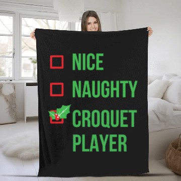 Discover Sport Croquet Player Funny Pajama Christmas Gift 1 Baseball Tees Fleece Blankets