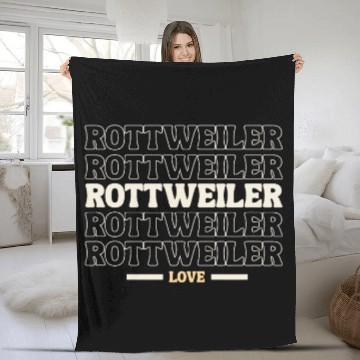 Discover Rottweiler Pet vintages Rottweiler multi line Fleece Blankets