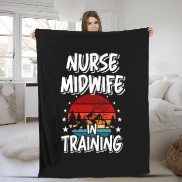 Discover nurses Midwife in Training Future nurses Midwife Fleece Blankets