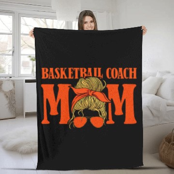 Discover Basketball Coachs Mom Hoops Assistant Basketball Coach Fleece Blankets