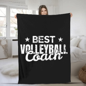 Discover bests Volleyball Coach Fleece Blankets