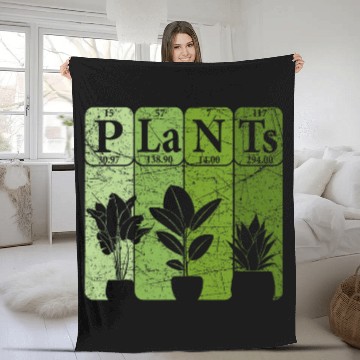 Discover Plants Periodic Table Elements Plant Lover Botany 1 Fleece Blankets