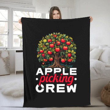 Discover Apple Picking Apple Tree Apple Fruit Lover Apple Farmer 214 Fleece Blankets