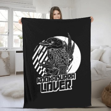 Discover Laughing kookaburra Australia birdwatching biologist birding 24 Fleece Blankets