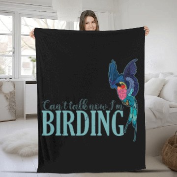Discover Birdwatching roller biologist wildlife ornithology birdlover 7 Fleece Blankets
