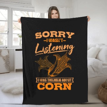 Discover Corn Enthusiast Cereal Grain Grower Farmer Maize Planter Fleece Blankets