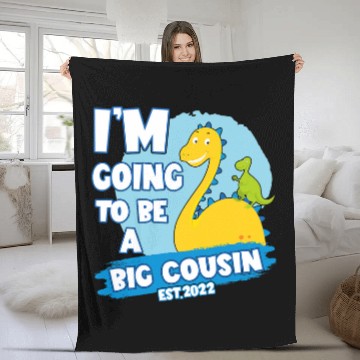 Discover Dinosaur Pet Become Big Cousin Dinosaur 1 Fleece Blankets